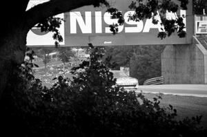 Paul Newman's Nissan 300ZX Turbo under the Nissan bridge