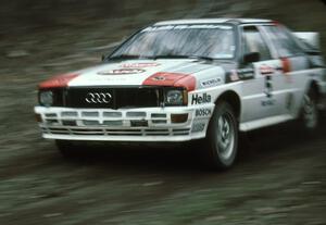 Bruno Kreibich / Clark Bond Audi Quattro on SS2.