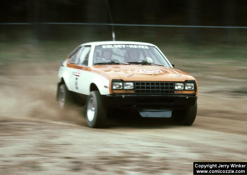 Dan Gilliland / Betty Ann Gilliland at the fairground super special stage in their Open class AMC Eagle. They DNF'ed.