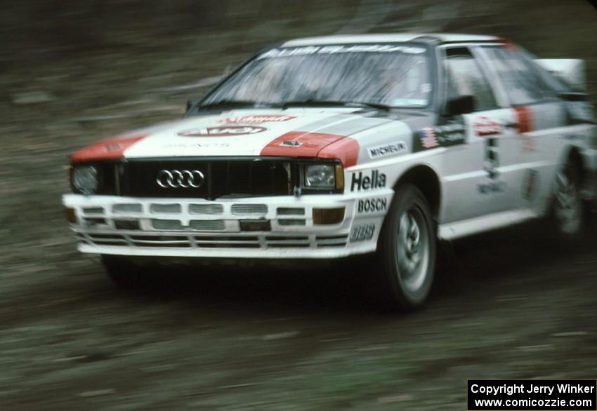 Bruno Kreibich / Clark Bond Audi Quattro on SS2.