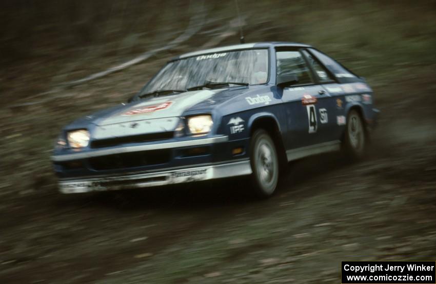 Doug Shepherd / Ginny Reese in their factory Dodge Shelby Turbo took fourth overall and the GT win.