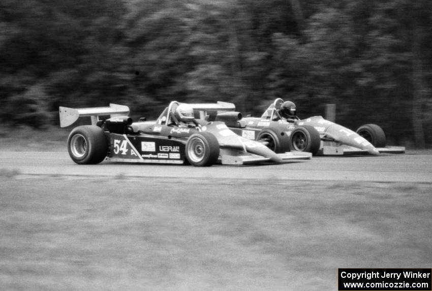 Carl Liebich's (54) and Joe Teresi's (19) Ralt RT-4s go side-by-side