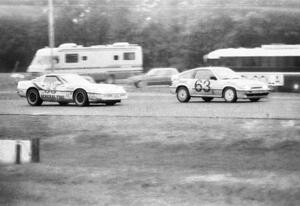 Lance Stewart / Mark Wolocatiuk Honda CRX and Bill Cooper / Mark Dismore Chevy Corvette
