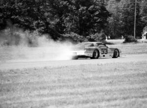Bill Doyle's Pontiac Trans-Am smoked heavily, yet continued.