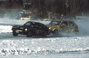 Len Jackson / Bob Brost Datsun 280Z and Dave Kramer / Mike Conroy VW Rabbit