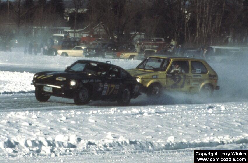 Len Jackson / Bob Brost Datsun 280Z and Dave Kramer / Mike Conroy VW Rabbit