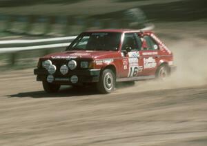 Henry Krolikowski / Cindy Krolikowski in their Dodge Omni.