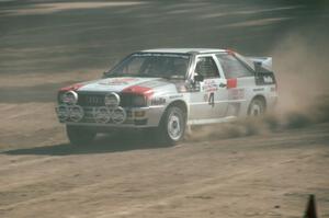 Bruno Kreibich / Clark Bond in their Audi Quattro.