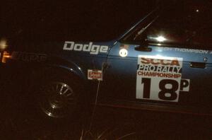 Zach Thompson / Jon Wickens Dodge Omni GLS at night.