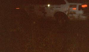 Niall Leslie / Trish Sparrow Toyota Corolla GTS at night.