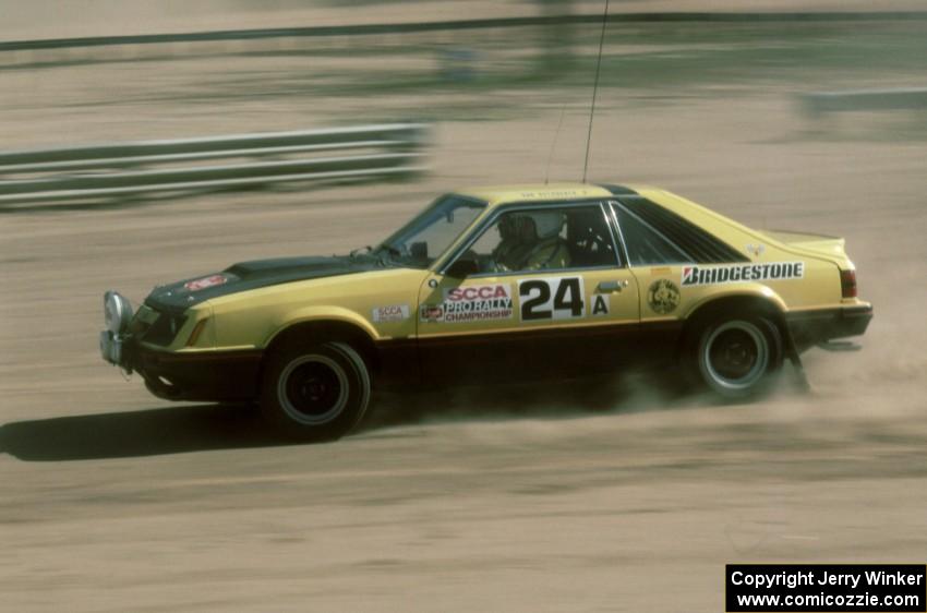 Don Rathgeber / John Huber in the Hairy Canary Racing Mustang.