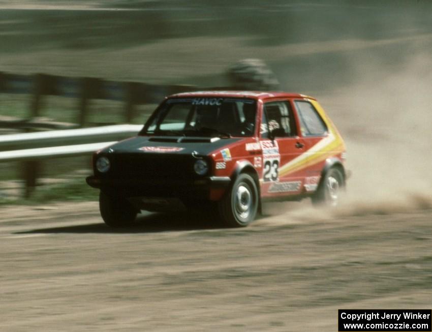 Jody Lift / Tony Turnlund in their VW GTI.