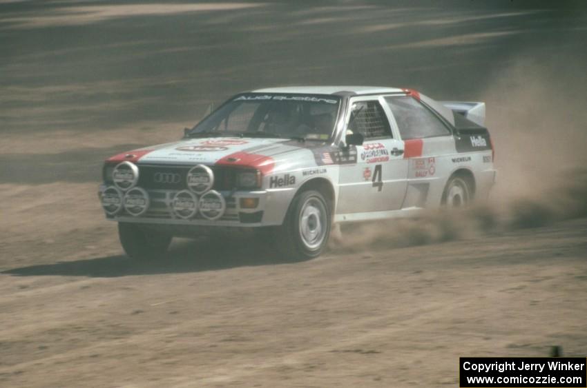 Bruno Kreibich / Clark Bond in their Audi Quattro.