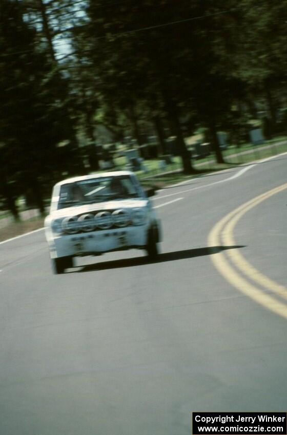 Chuck VanDamme / Tom VanDamme Mazda RX-3 in transit to SS2.