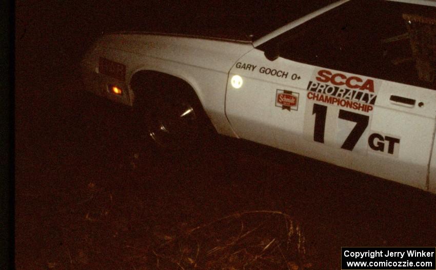 Gary Gooch / Judy Gooch in their Dodge Charger at night.