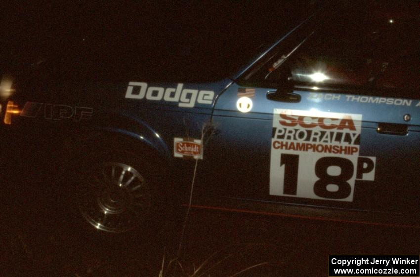 Zach Thompson / Jon Wickens Dodge Omni GLS at night.