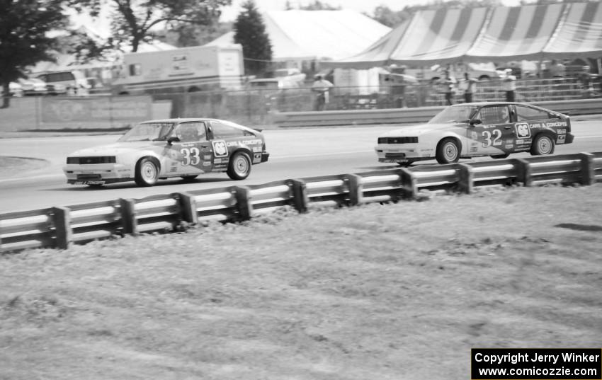 Bobby (32) and Tommy (33) Archer's Chevy Cavaliers