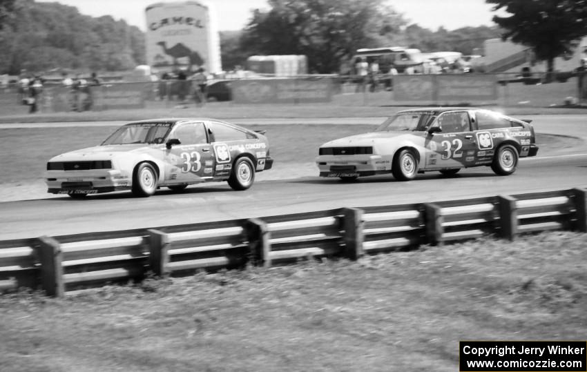 Tommy (33) and Bobby (32) Archer's Chevy Cavaliers