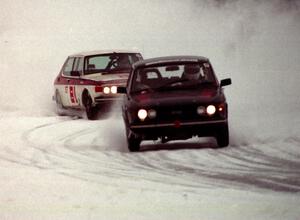 Bob Swinehart / Dan Burhans, Jr. SAAB 99 and Chuck Peterson / Bob Roth SAAB 99