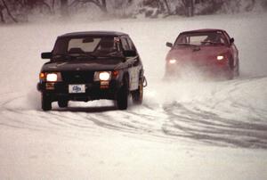 Dan Burhans, Sr. / Dan Burhans II SAAB 99 and Jerry Winker / Paul Richardson Mazda RX-7/Ford