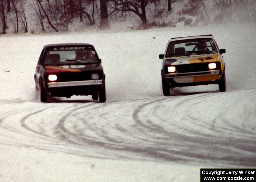 Mike Ehleringer / Dick Nordby VW Rabbit (L) and Kyle Smith / Paul Gilbert VW Rabbit