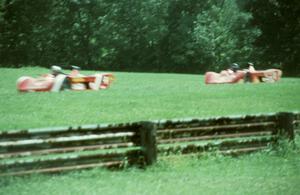 Steven Ave's Lola T-87/90 leads Steve Knapp's Lola T-87/90