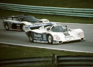 Bruce Leven / Hurley Haywood Porsche 962 and Sarel van der Merwe / Doc Bundy Chevy Corvette GTP
