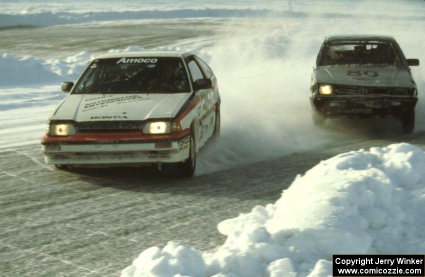 John Dozier / Brian Heitzman Honda CRX Si and Dan Otto / Kevin Carlstrom VW Fox