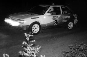 Richard Kelsey filled in for Rod Millen in the Mazda 323GTX who was competing in Australia. Harry Ward was his navigator.