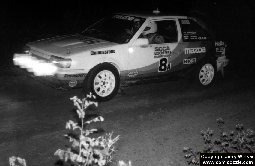 Richard Kelsey filled in for Rod Millen in the Mazda 323GTX who was competing in Australia. Harry Ward was his navigator.