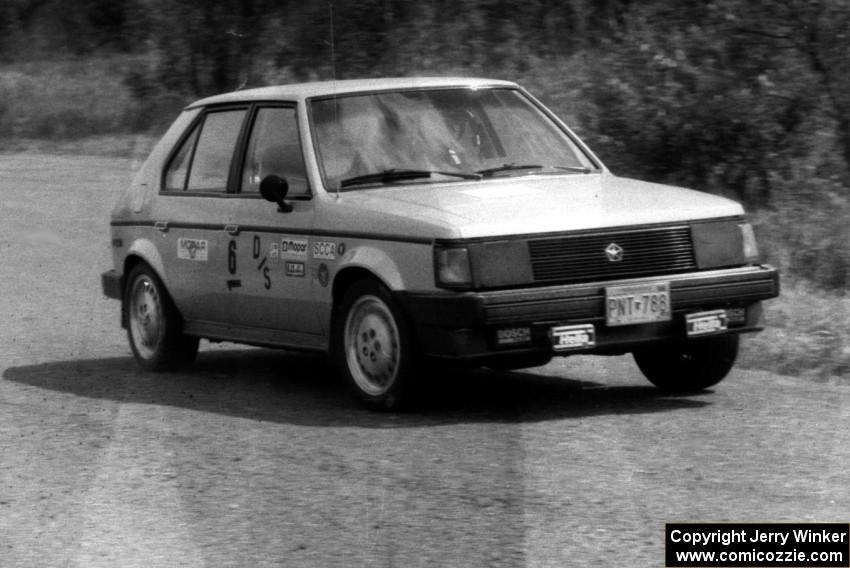 Mark and Mary Utecht's Dodge Omni GLH at Forest Lake go-kart track