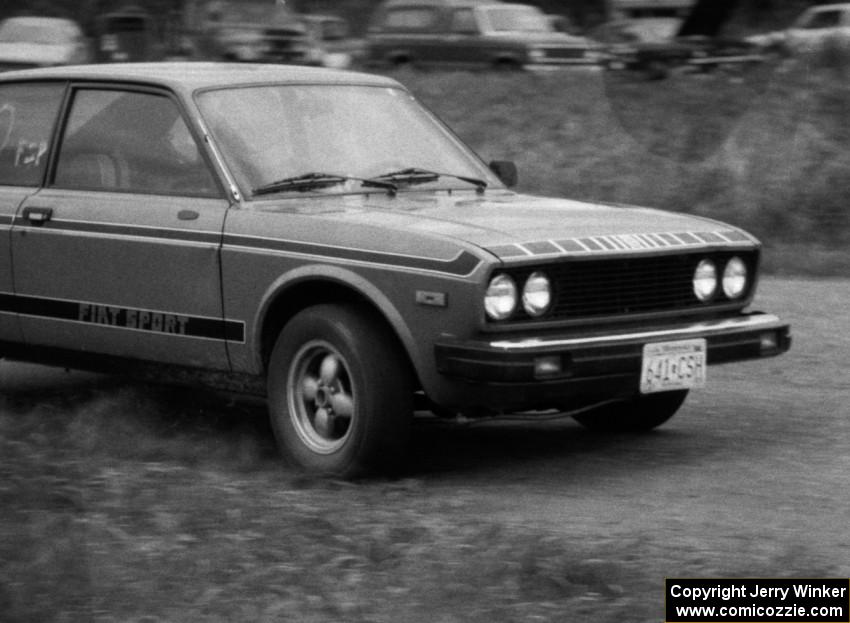 Guy Lender's Fiat 128 Sport at Forest Lake go-kart track