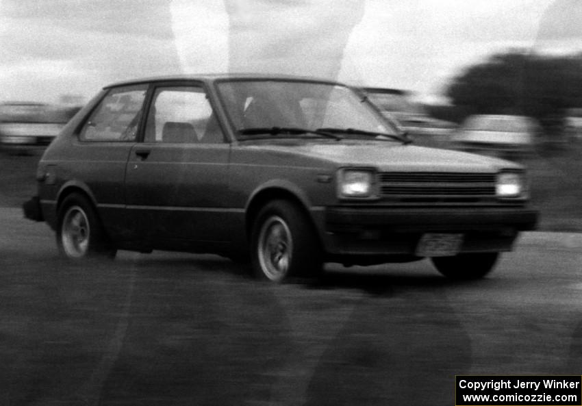 Bill Lender's Toyota Starlet at Forest Lake go-kart track