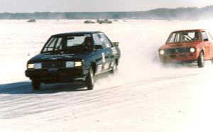 Brian Heitzman's Renault Alliance and the Ron Verhaagen, Jr. / Steve Heinrich VW Rabbit