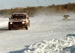 John Menard / John Kurshinsky Dodge Omni Shelby GLH-S leads the Bill Pate / Herm Johnson VW GTI