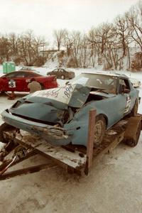 Marco Martinez / Steve Kuehl / Len Jackson Mazda RX-7 after the modified race on Sunday