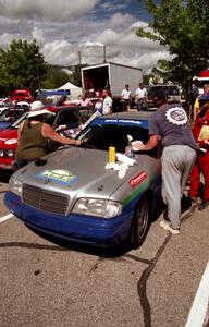 Heikki Salmen / Constantine Mantopoulos Mercedes-Benz C220 at parc expose