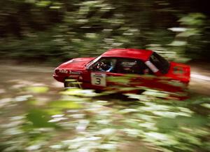 Jon Kemp / Gail McGuire Audi 4000 Quattro on SS2 (Bunker Pond Out)