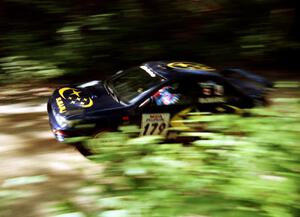Tom McGeer / Mark Williams Subaru Impreza on SS2 (Bunker Pond Out)