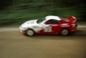 Ralph Kosmides / Ken Cassidy Toyota Supra on SS2 (Bunker Pond Out)