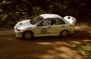 Seamus Burke / Frank Cunningham Evo IV on SS2 (Bunker Pond Out)