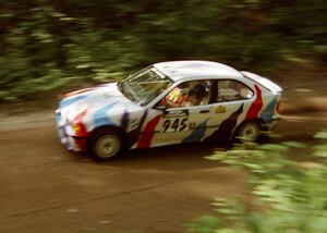 Rick Davis / Marc Goldfarb BMW M 318ti on SS2 (Bunker Pond Out)