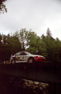 Garen Shrader / Michael Fennell Mitsubishi Lancer Evo IV View on the last bridge on SS4 (East Town E.)