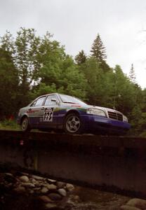 Heikki Salmen / Constantine Mantopoulos Mercedes-Benz C220 View on the last bridge on SS4 (East Town E.)