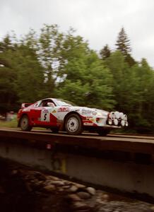 Ralph Kosmides / Ken Cassidy Toyota Supra View on the last bridge on SS4 (East Town E.)