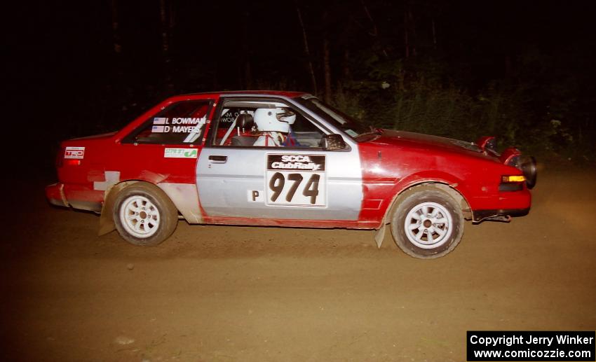 Damon Mayers / Lynn Bounam Toyota Corolla on SS4 (East Town E.)