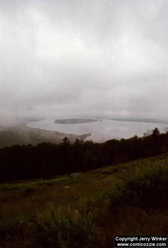 Mooselookmeguntic Lake from the overlook on Maine State Route 17.