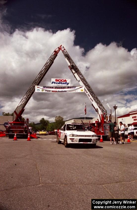 Henry Krolikowski / Cindy Krolikowski Subaru WRX at the ceremonial start