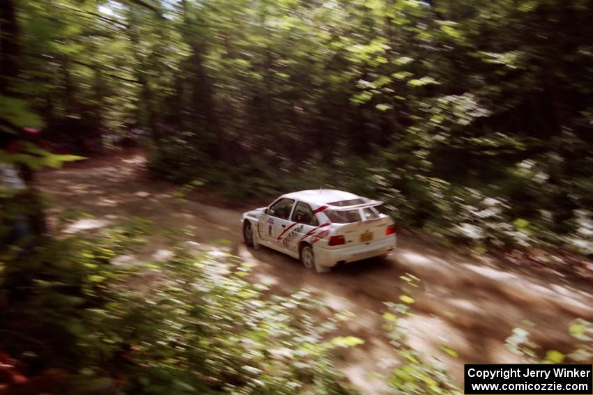 Frank Sprongl / Dan Sprongl Ford Escort Cosworth RS on SS2 (Bunker Pond Out)