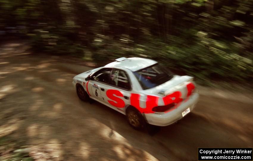 Henry Krolikowski / Cindy Krolikowski Subaru WRX on SS2 (Bunker Pond Out)